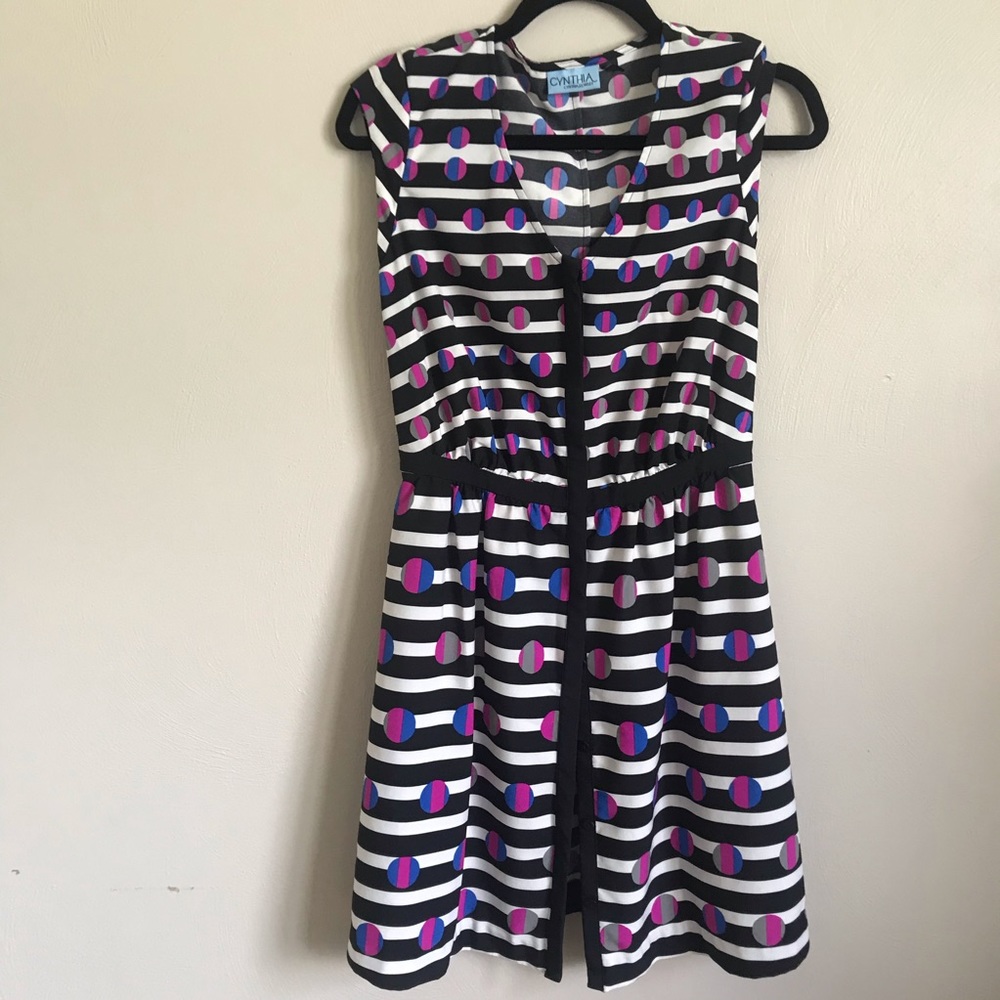 Cynthia Rowlett Patterned Dress